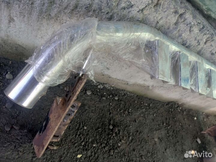 Защита заднего бампера на Prado