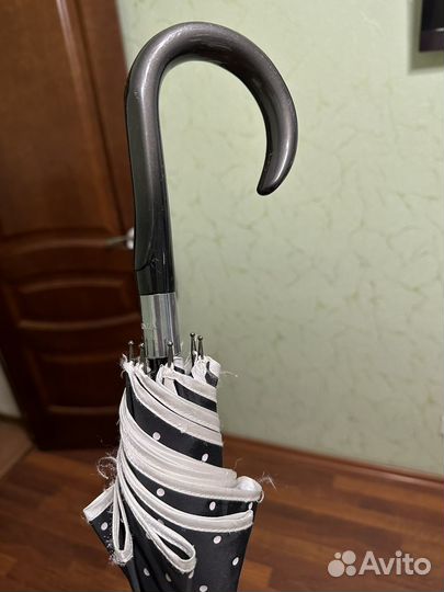 Зонт трость прозрачный и черный