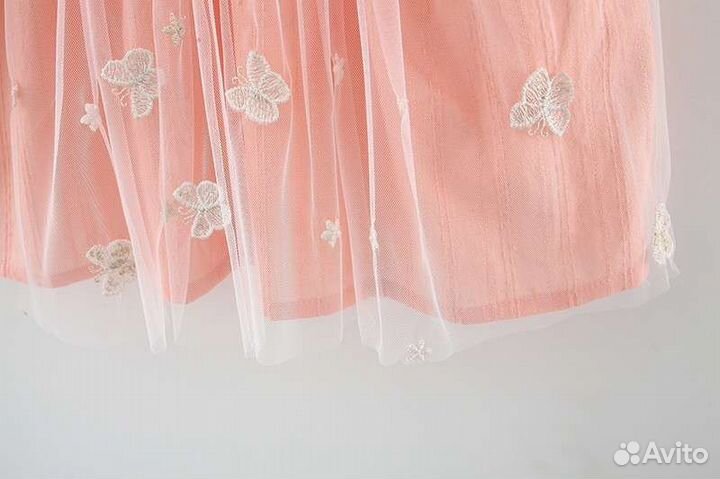 Платье для девочки с панамой 80, 90см