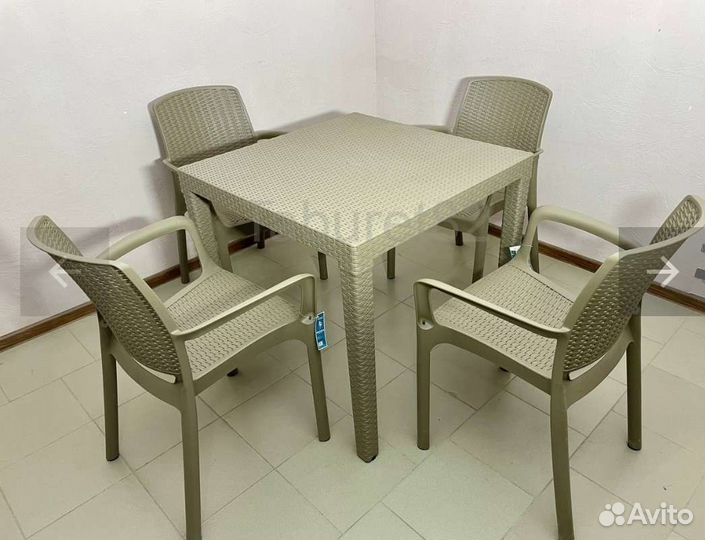 Набор ротанг стол стул кресло