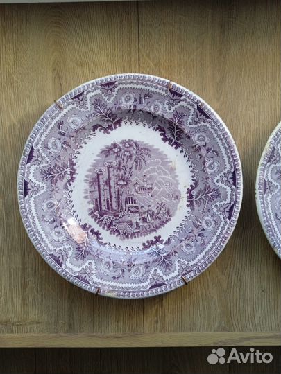 Старинные тарелки Кузнецов