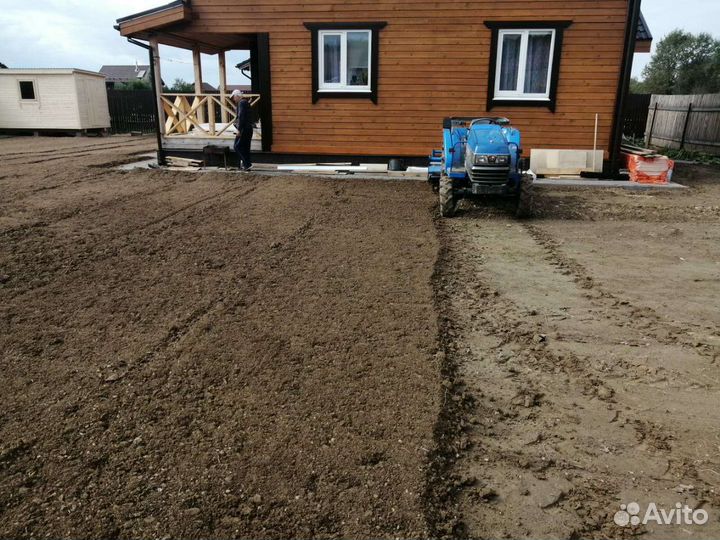 Вспашка, посадка газона, уплотнение, покос травы