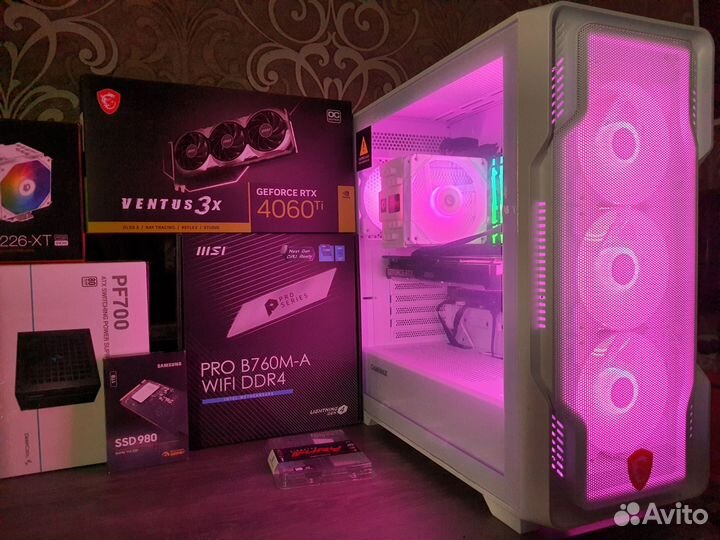 Мощный MSI RTX4060Ti/B760+Core i5 13500/SSD1T/WiFi