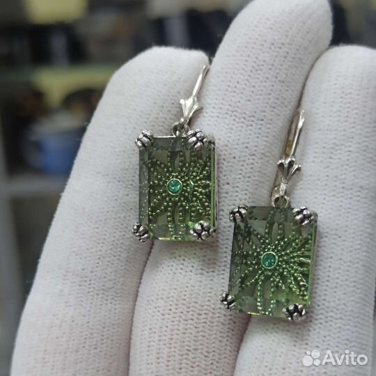 Набор Серьги Кольцо Серебрение Коллекционные