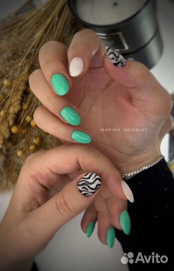 Маникюр гель-лак с дизайном