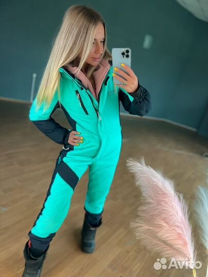 Комбинезон женский зеленый