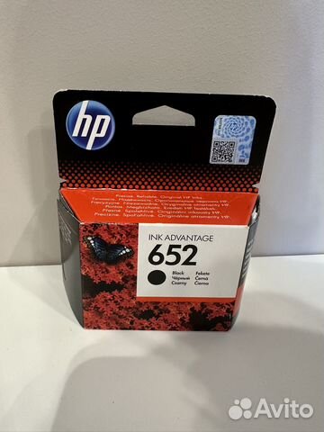 Картридж hp 652 черный/ чб купить в Москве | Электроника | Авито