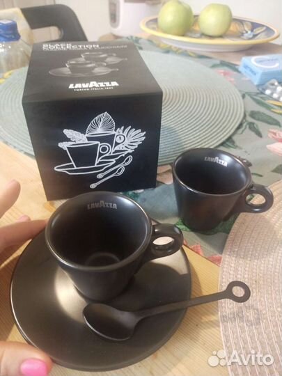 Чашка для эспрессо+ ложка 2 пары