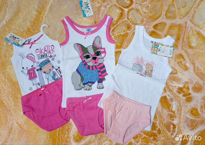Майка и трусы комплект для девочки 86 - 92