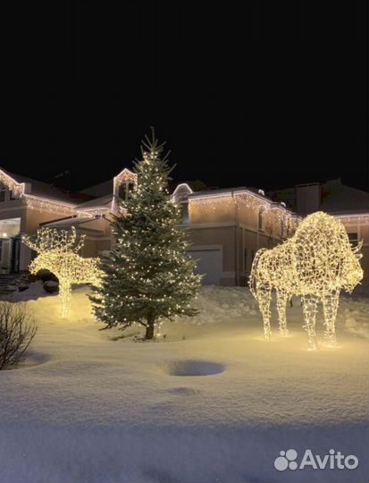 Световые фигуры животных LED