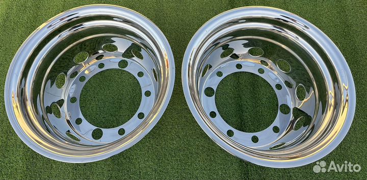 Колпаки из нержавейки 22.5 задние