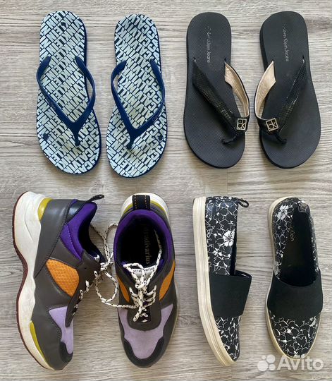 Обувь женская 39 calvin klein Шлепанцы кроссовки