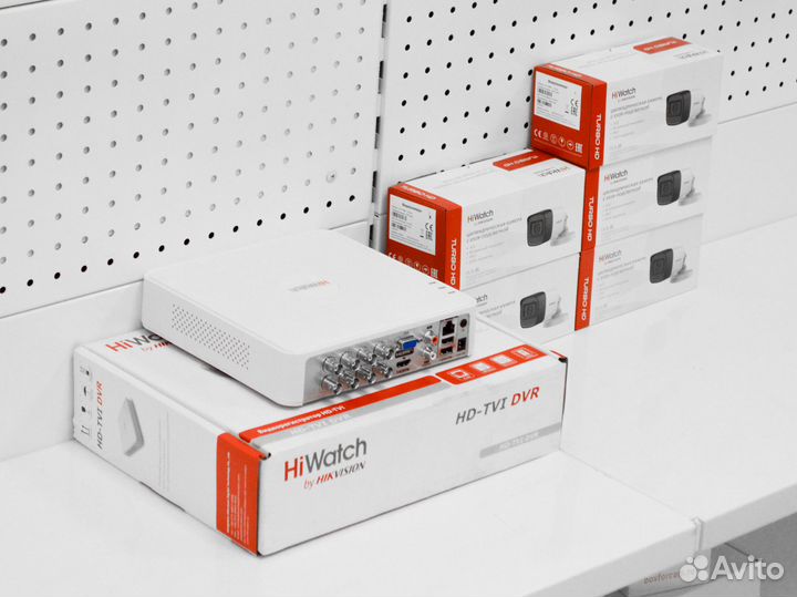 Уличные камеры HiWatch 2MP и регистратор