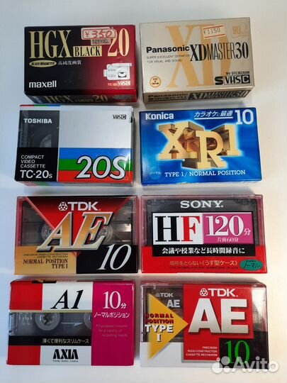 Аудио и видео кассеты, новые, редкие из Японии