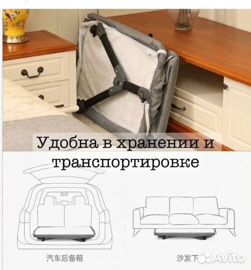 Детская кроватка приставная