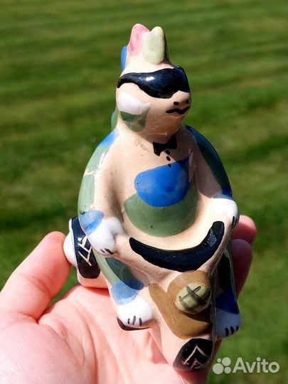 Дракон-байкер Гжель