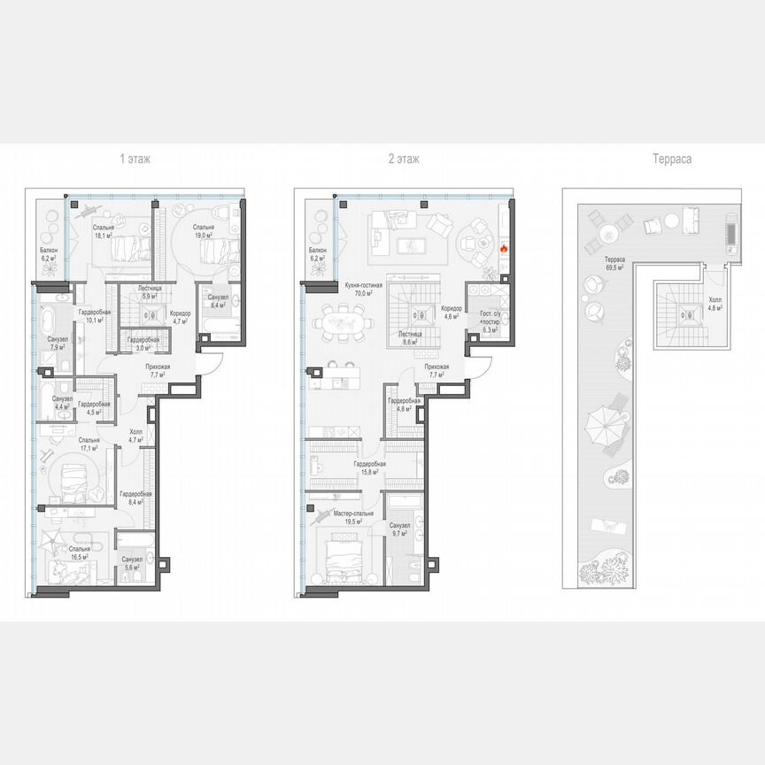 5-к. квартира, 293,5 м², 9/10 эт.
