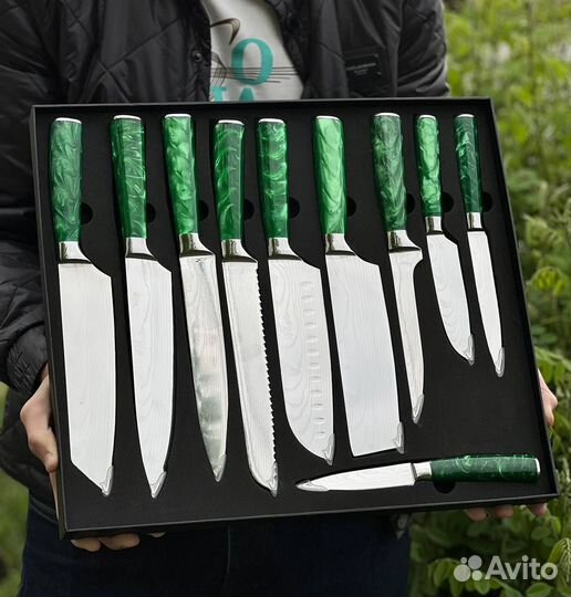 Набор кухонных ножей ручной работы