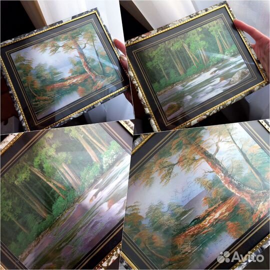 Картины/Под стеклом/В раме/2шт/Постер/Репродукция