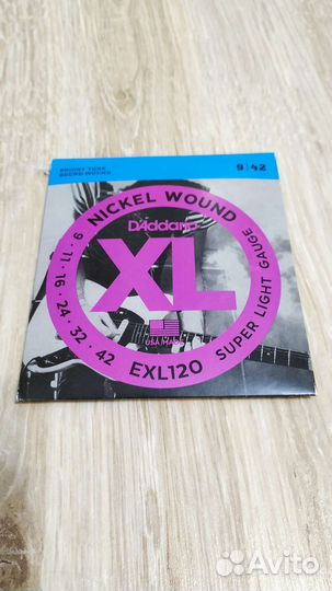 Новые струны для гитары D'Addario