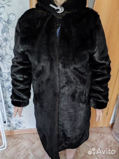 Шуба с капюшоном