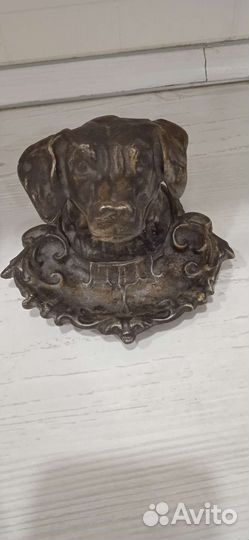 Пепельница голова собаки.Винтаж