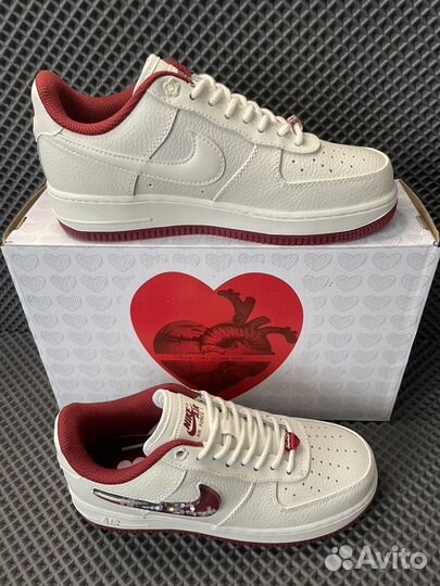 Nike Air Force 1 Swooshes Valentine Day