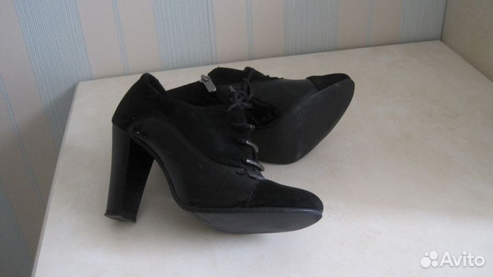 Ботильоны натур. замша, лак, кожа