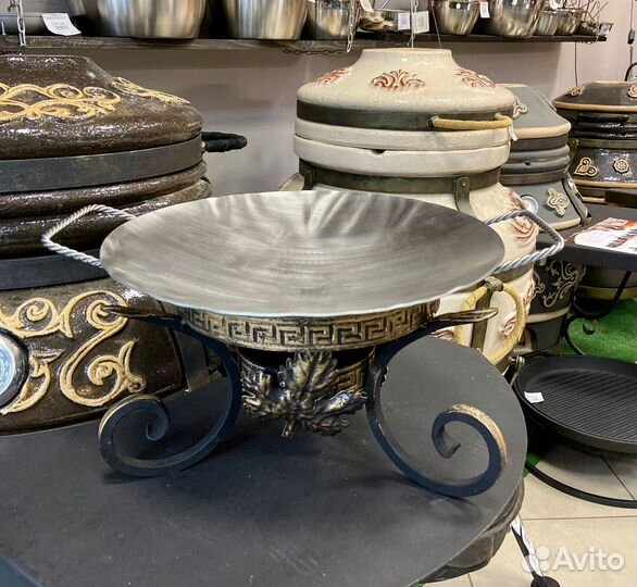 Садж для подачи мяса с подставкой