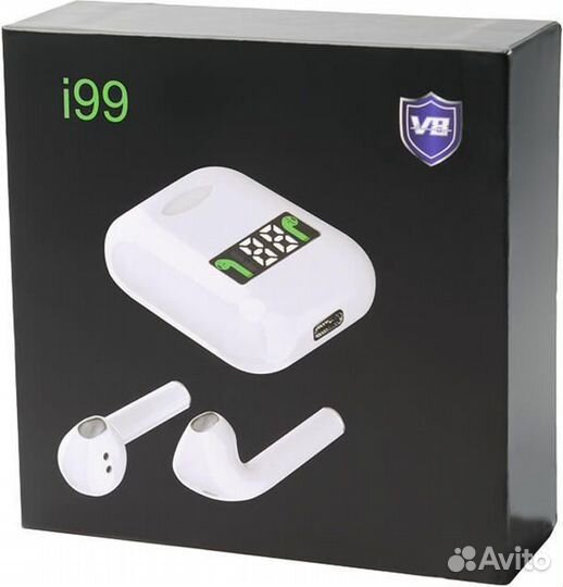 Bluetooth гарнитура i99 NEW Black Box