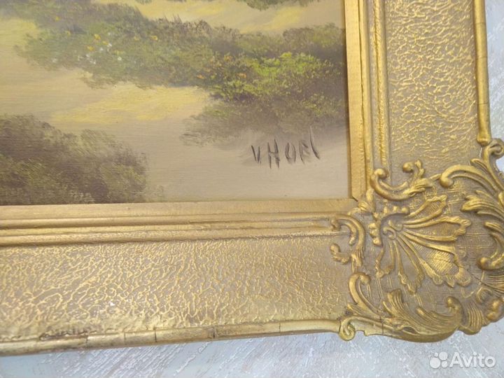 Картина масло холст антиквариат