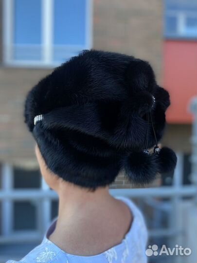 Шапка норковая, женская