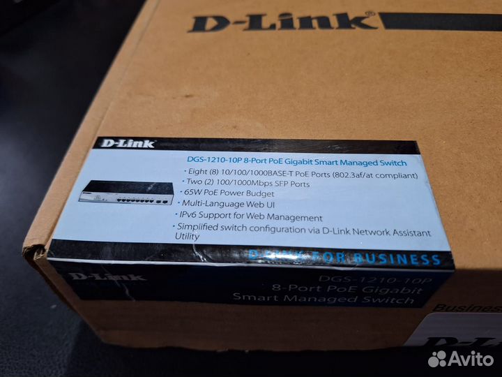 Коммутатор D-Link DGS 1210-10P F1A