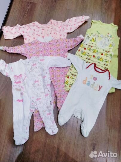 Детские вещи для девочки до года пакетом