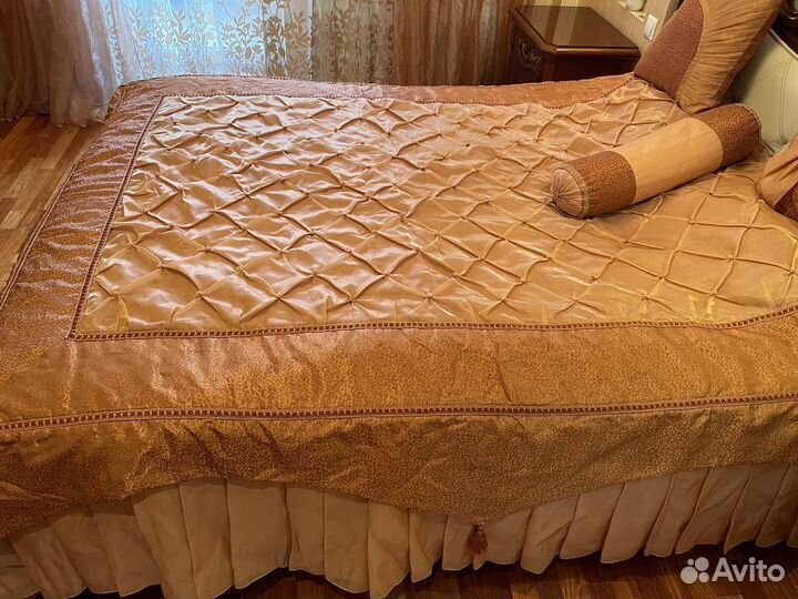 Комплект шторы и покрывало