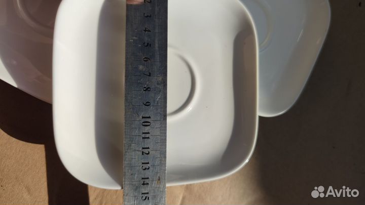 Блюдце, тарелка квадратная, посуда для чая, кофе