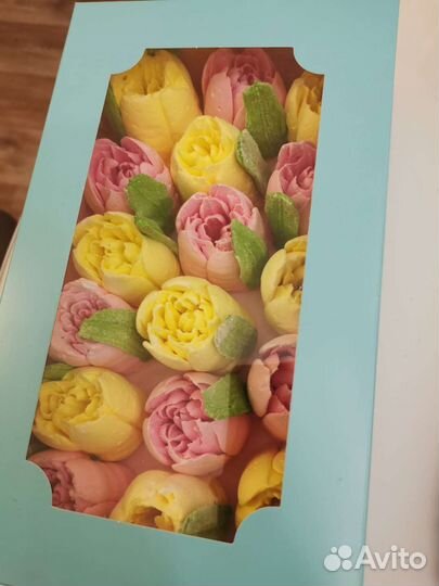 Сладкий букет из зефира. Вкусный подарок