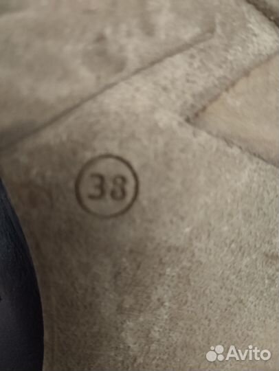 Ботинки женские 38натуральная кожа и мех