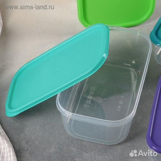 Набор пищевых контейнеров «Радуга», 5 шт: 250 мл