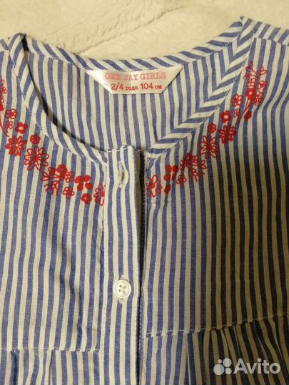 Летний костюм для девочки р. 104, 116