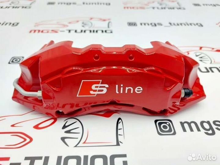 Накладки суппортов S-line металл Audi A7 4K 2018+