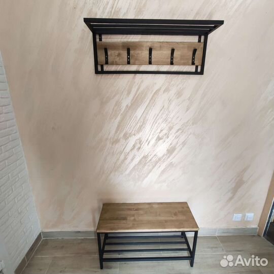 Вешалка в прихожую в стиле лофт