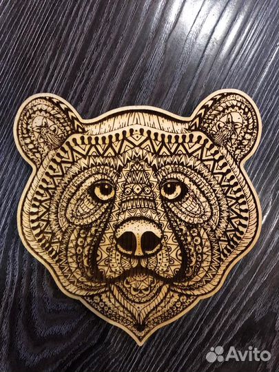 Набор подставок под горячее из дерева (6шт.)