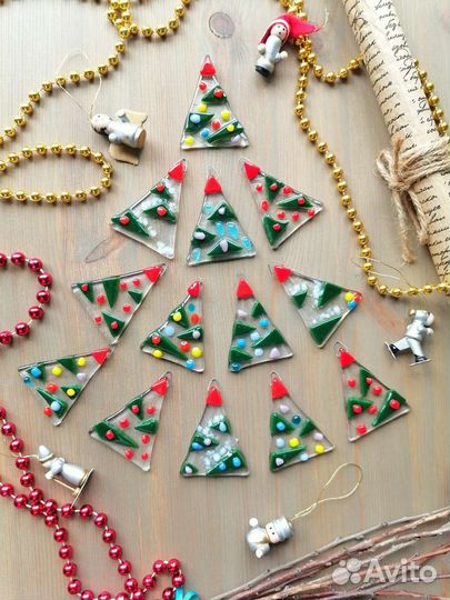 Елочные игрушки стекло