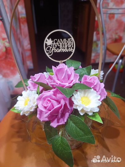 Букет цветов из мыла