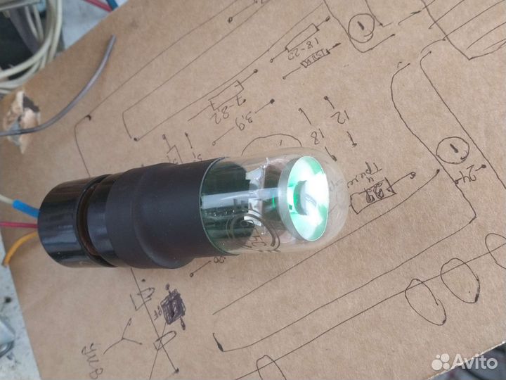 Радиолампа 6е5с (имитация)