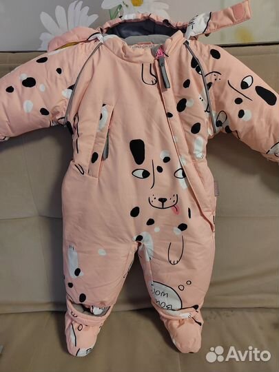 Зимний комбинезон для девочки 62 68