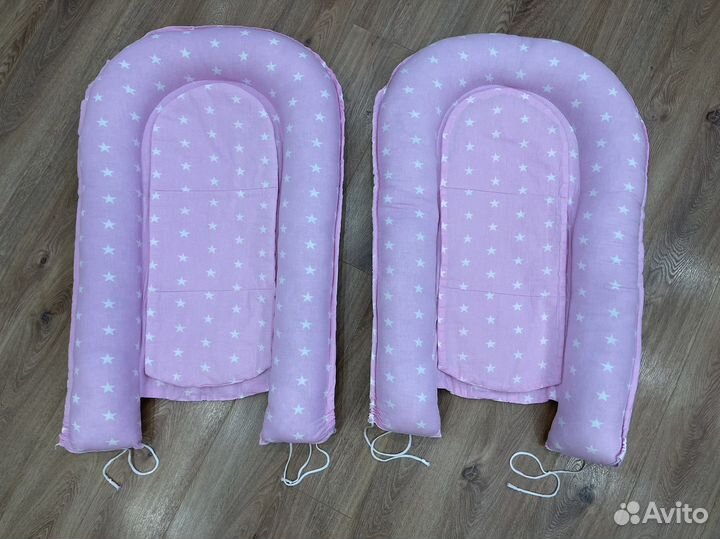 Гнездышко-кокон для новорожденных с матрасиком