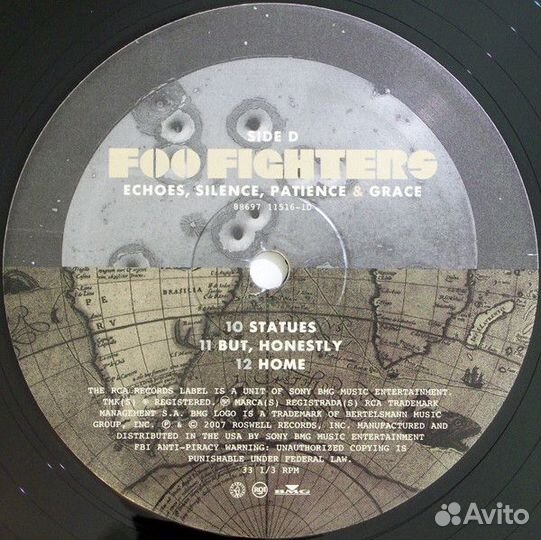 Виниловая пластинка Foo Fighters echoes, silence