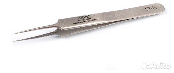 Пинцет прямой vetus ST-14